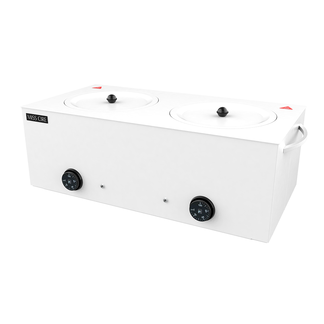Extra Large Double White Hard Wax Warmer - 10 LB x 2 - (20 Lb Total)