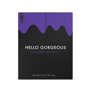 Hello Gorgeous Purple Polymer Based Film Hard Wax Beads - 23 Lb.